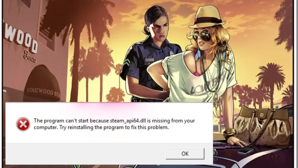 gta 5 steam api dll is missing fix