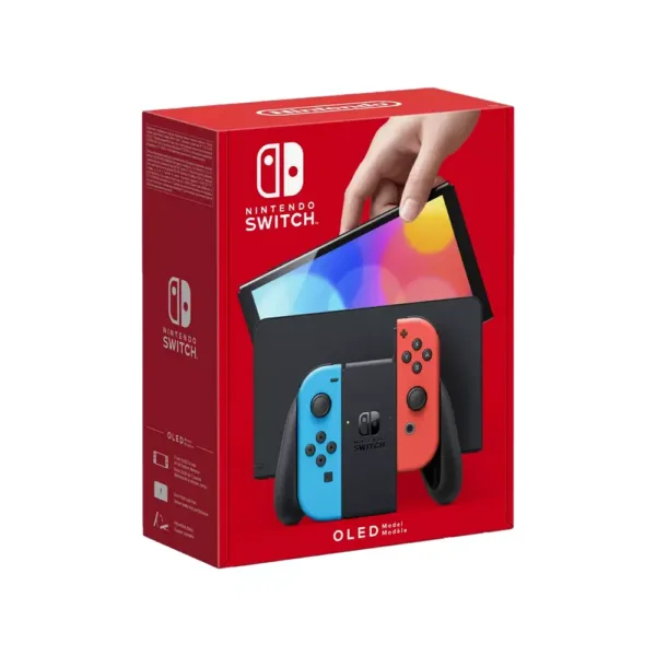 nintendo switch oled Neon blue red